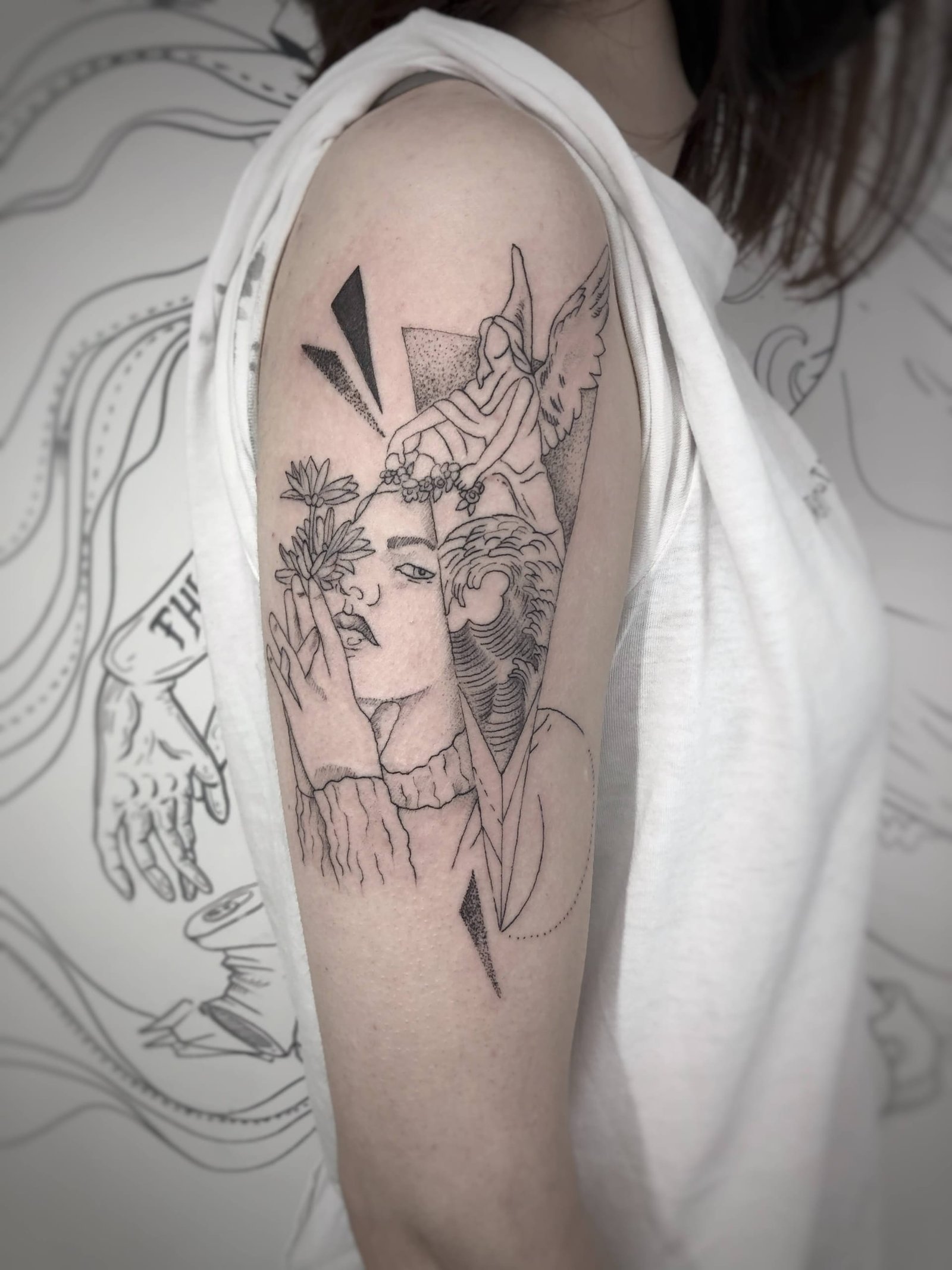 Didelė tatuiruotė, darbas nr. 1 — Turned Blue Ink
