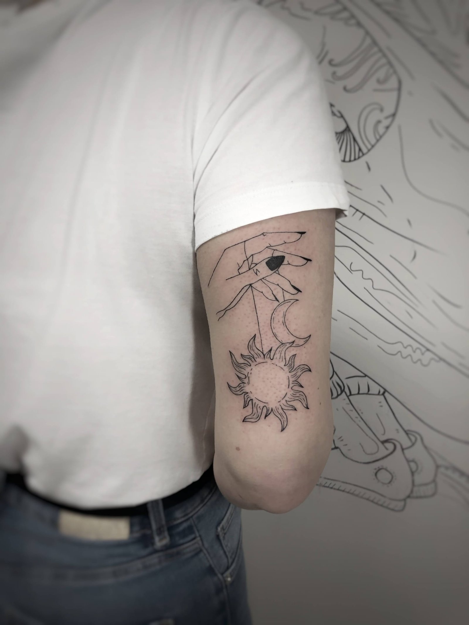 Didelė tatuiruotė, darbas nr. 17 — Turned Blue Ink