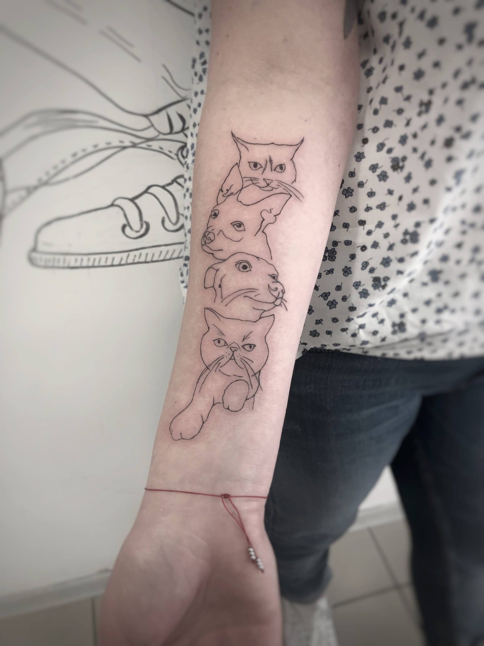 Didelė tatuiruotė, darbas nr. 10 — Turned Blue Ink