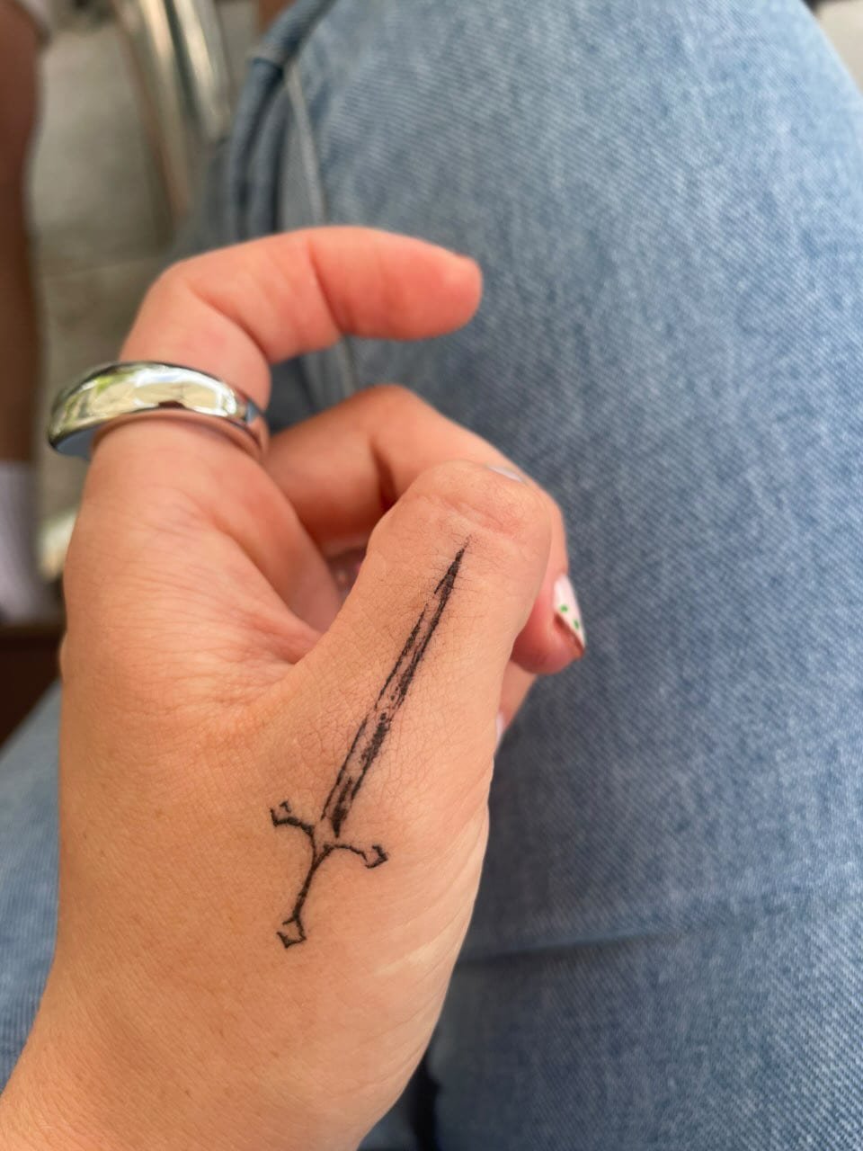 Sugijusi tatuiruotė, darbas nr. 14 — Turned Blue Ink
