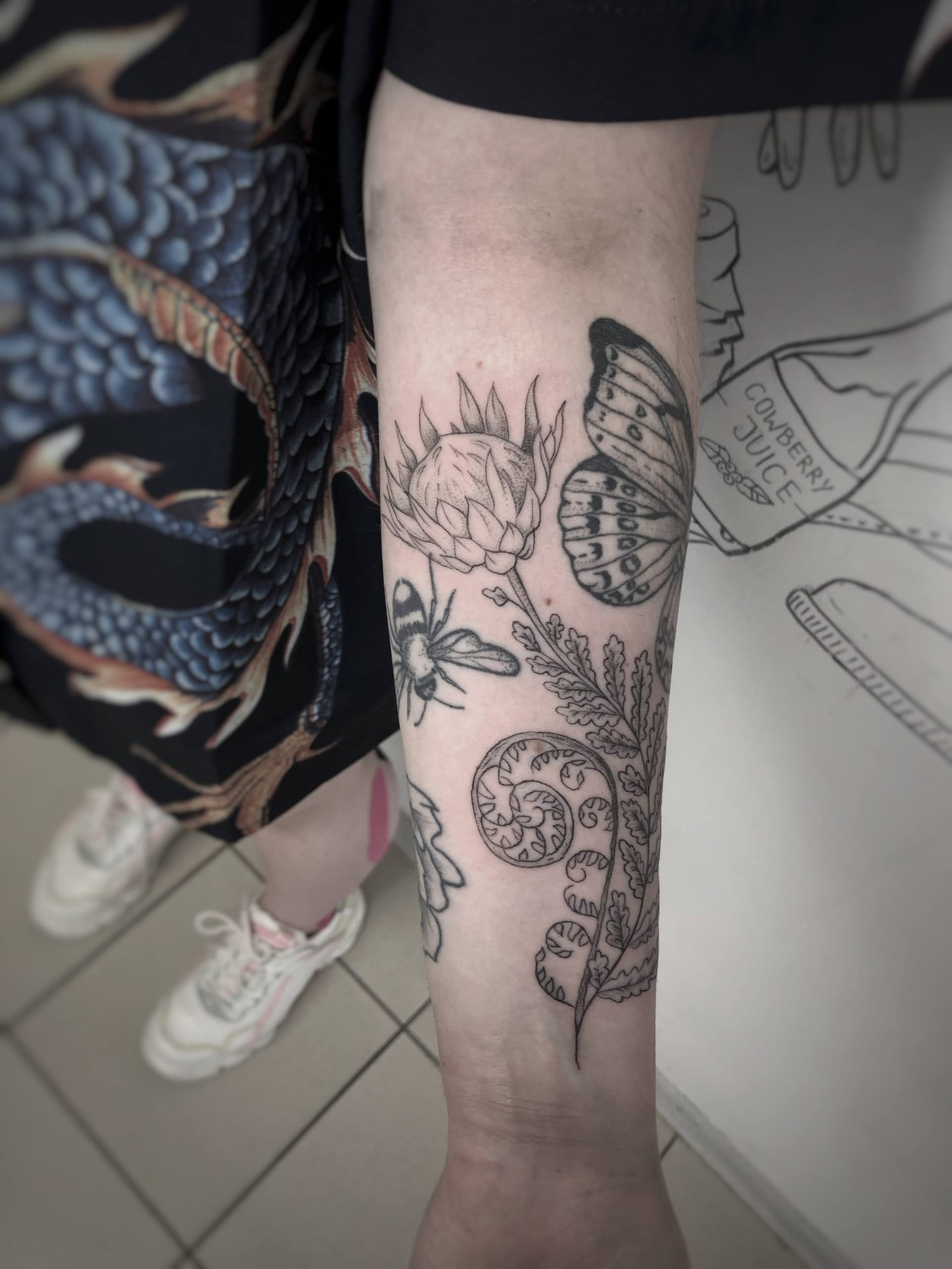 Didelė tatuiruotė, darbas nr. 7 — Turned Blue Ink