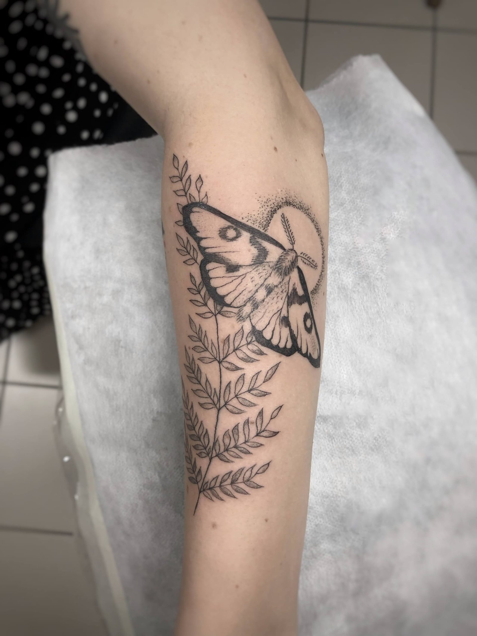 Didelė tatuiruotė, darbas nr. 8 — Turned Blue Ink